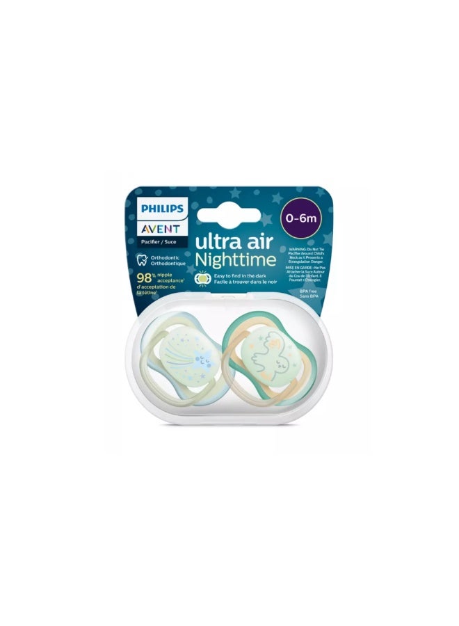 Philips Avent STHR SIL ULTRA AIR 0-6M NT BOY X2